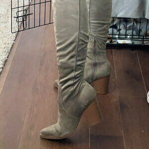 Knee High Taupe Boots